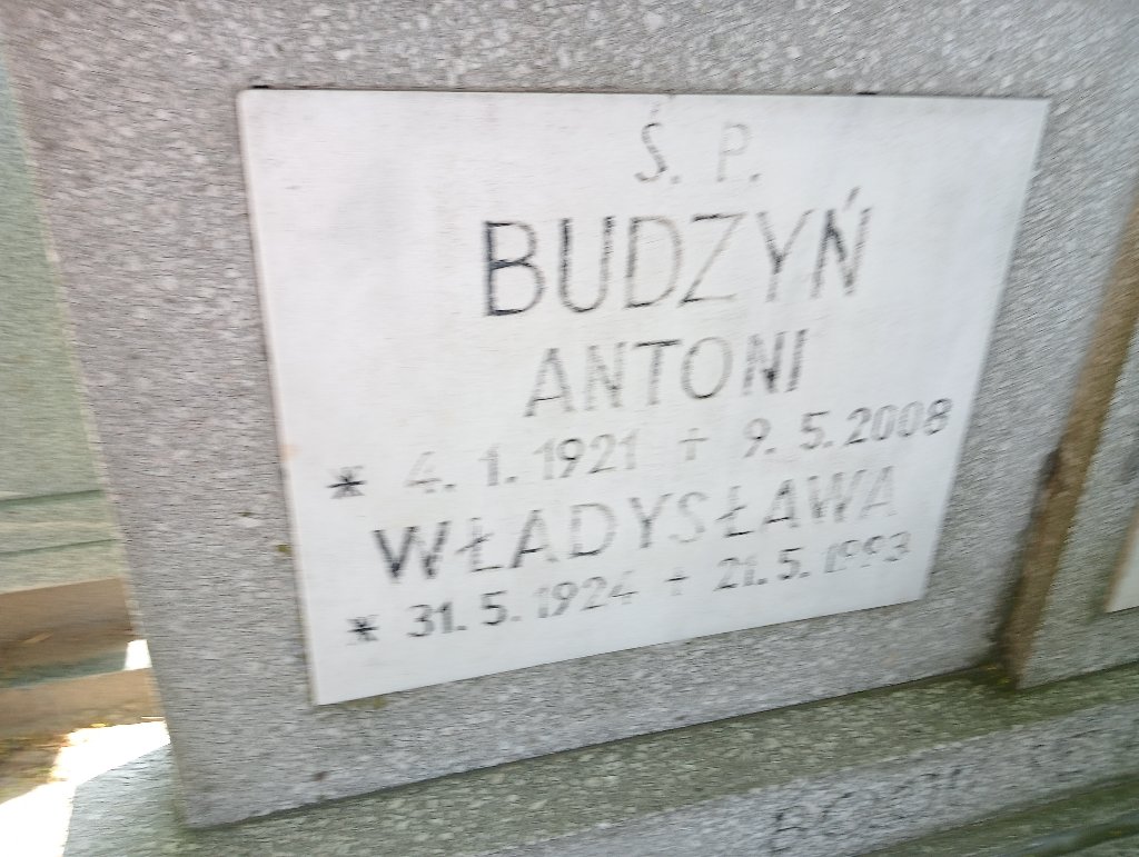 Jan Budzyń 1888 Mosina - Grobonet - Wyszukiwarka osób pochowanych