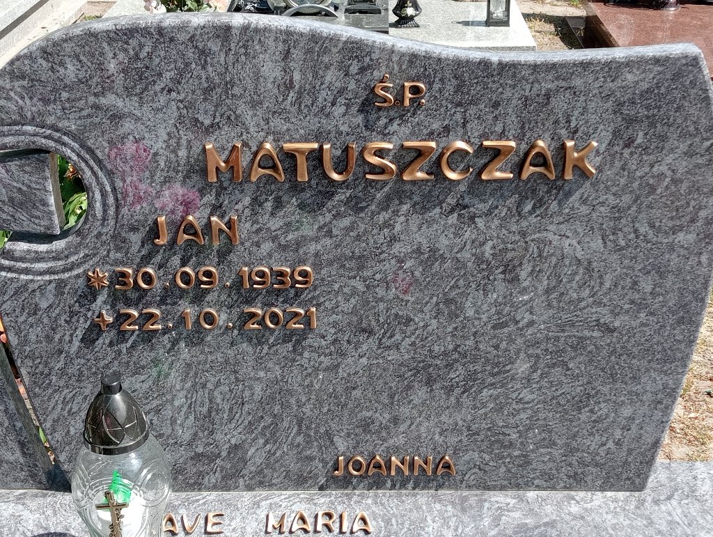 Jan Matuszczak 1939 Mosina - Grobonet - Wyszukiwarka osób pochowanych