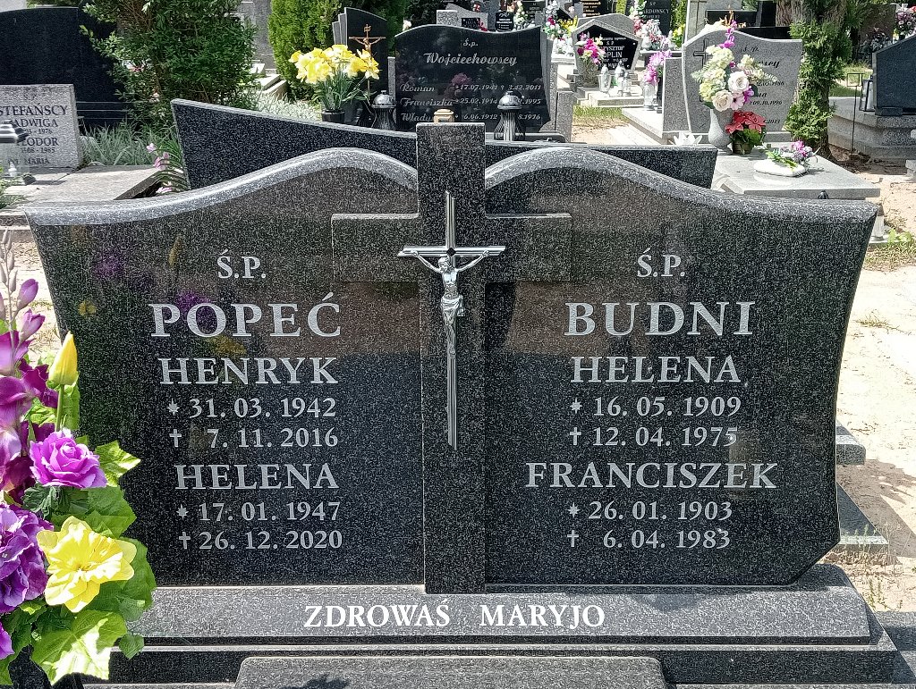 Helena Popeć 1947 Mosina - Grobonet - Wyszukiwarka osób pochowanych