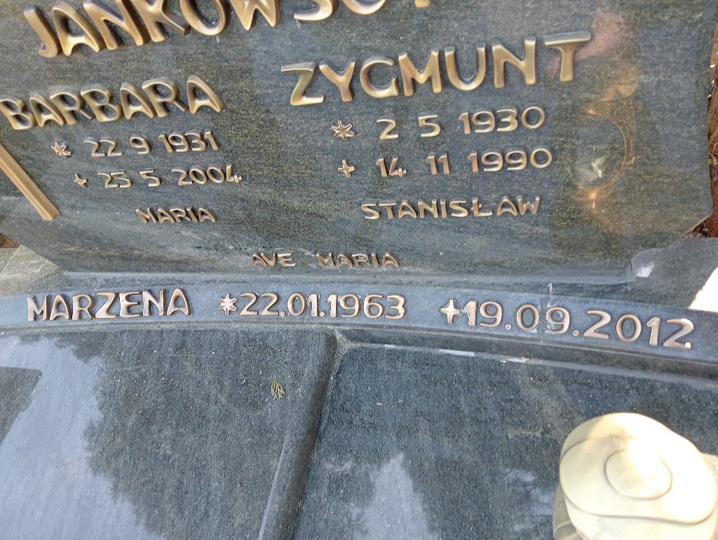 Grób Barbara Jankowska