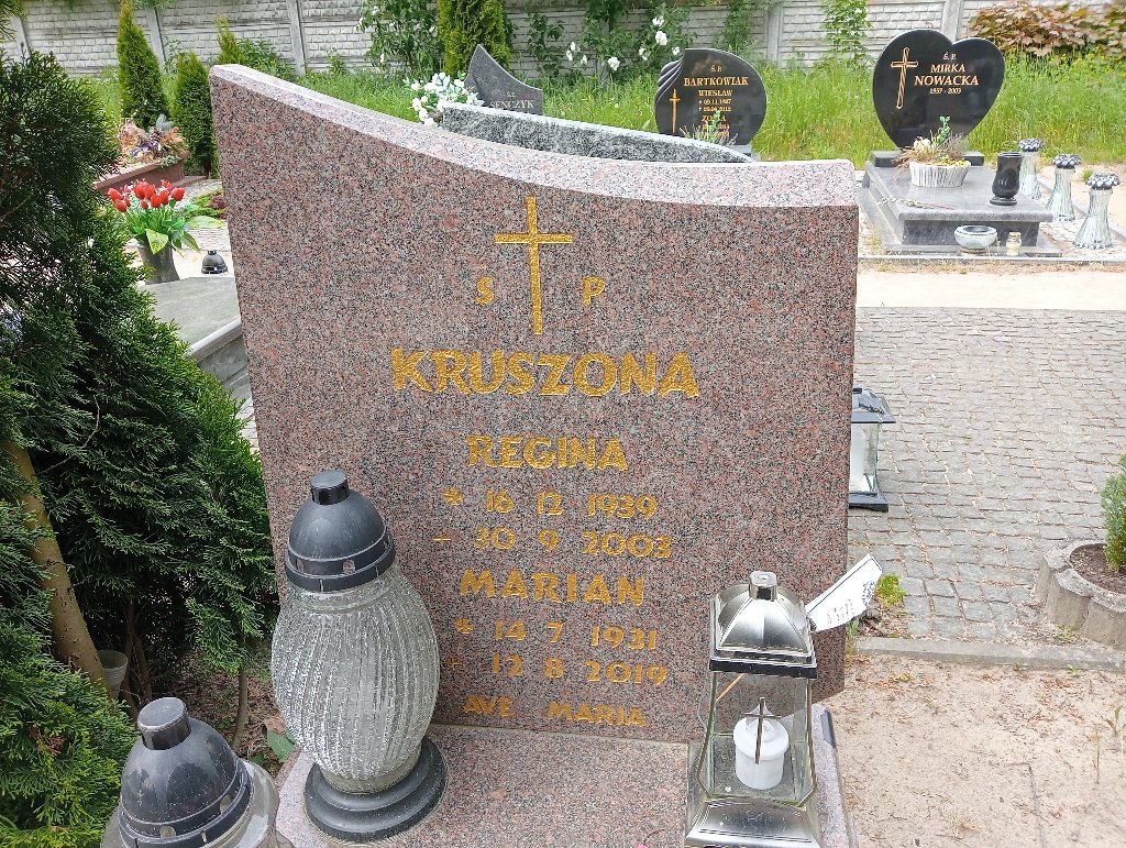 Regina Kruszona 1939 Mosina - Grobonet - Wyszukiwarka osób pochowanych
