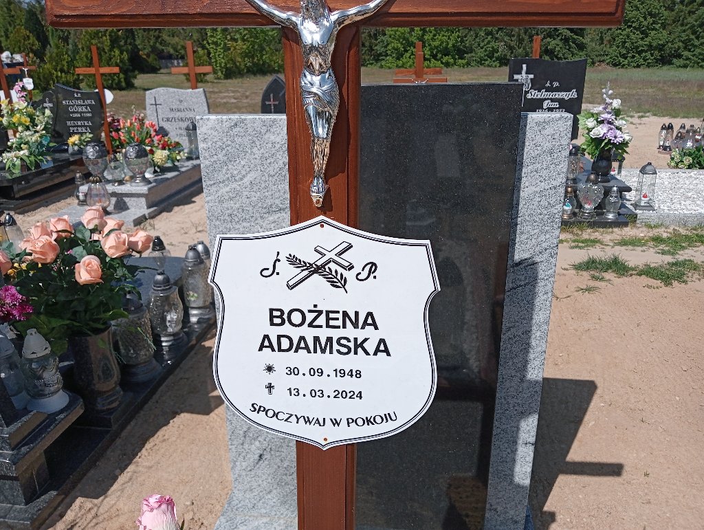 Bożena Adamska 1948 Mosina - Grobonet - Wyszukiwarka osób pochowanych