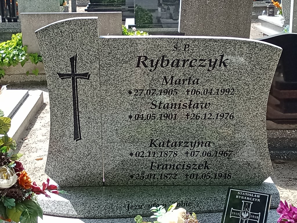 Stanisław Rybarczyk 1901 Mosina - Grobonet - Wyszukiwarka osób pochowanych