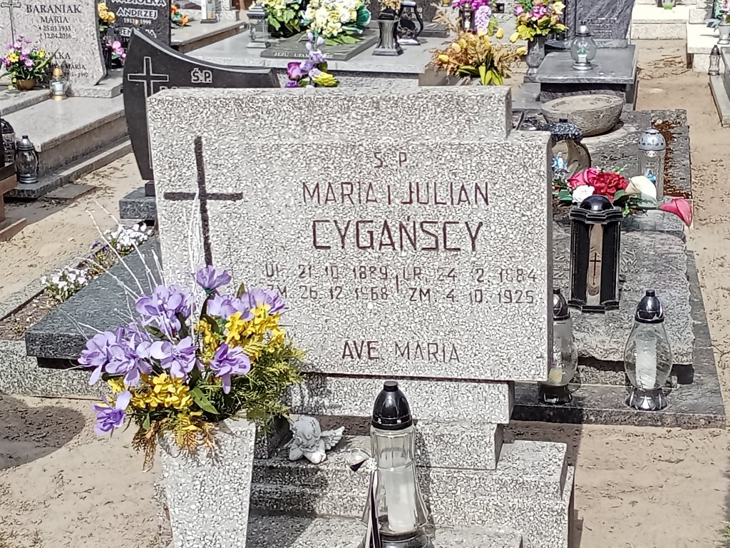 Maria Cygańska 1889 Mosina - Grobonet - Wyszukiwarka osób pochowanych