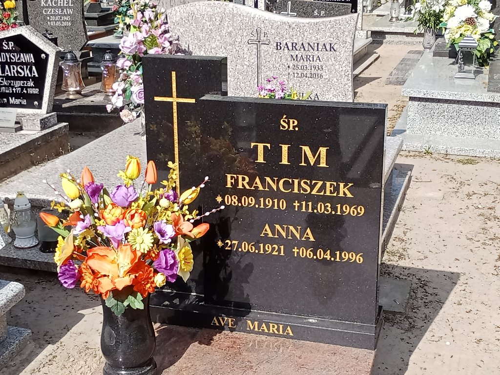 Anna Tim 1921 Mosina - Grobonet - Wyszukiwarka osób pochowanych