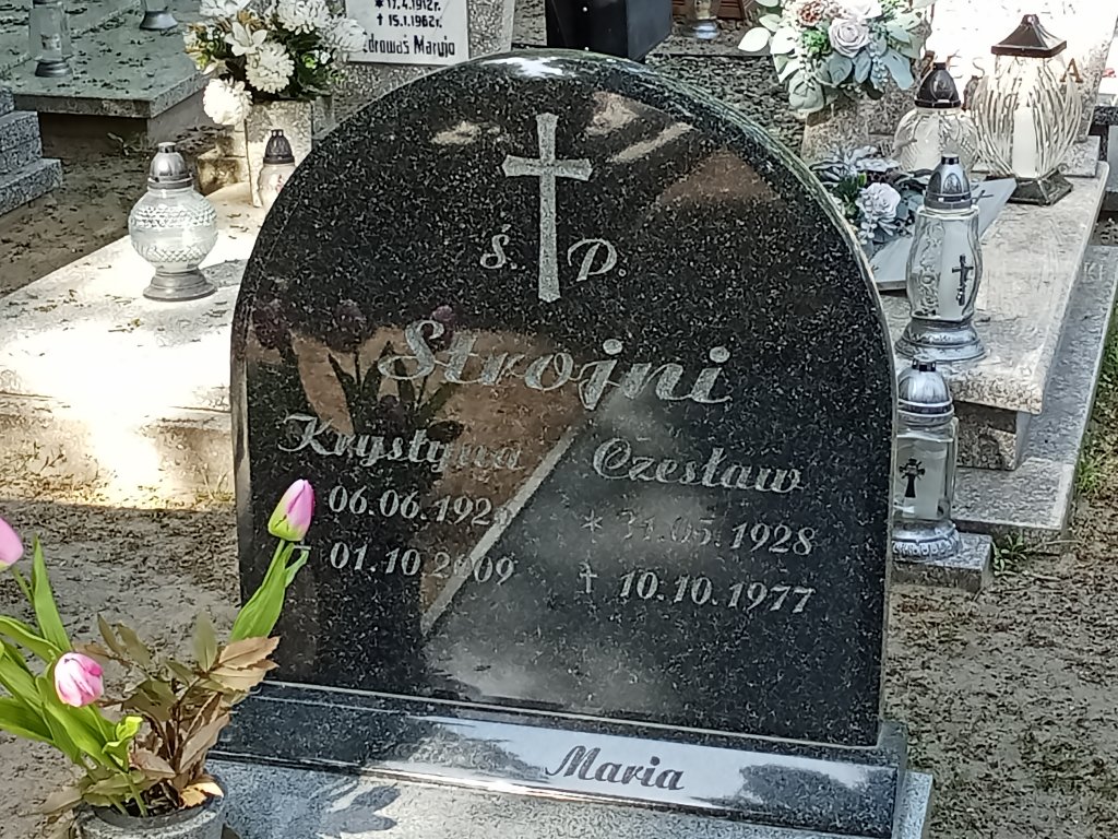 Krystyna Strojna 1926 Mosina - Grobonet - Wyszukiwarka osób pochowanych