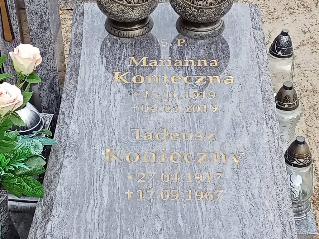 Tadeusz Konieczny 1917 Mosina - Grobonet - Wyszukiwarka osób pochowanych
