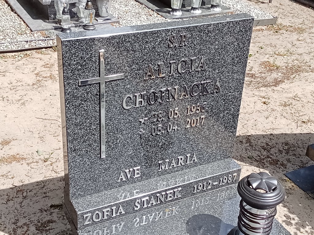 Alicja Chojnacka 1936 Mosina - Grobonet - Wyszukiwarka osób pochowanych