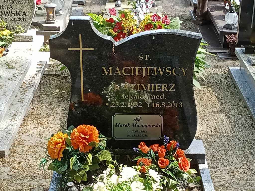 Kazimierz Maciejewski 1932 Mosina - Grobonet - Wyszukiwarka osób pochowanych