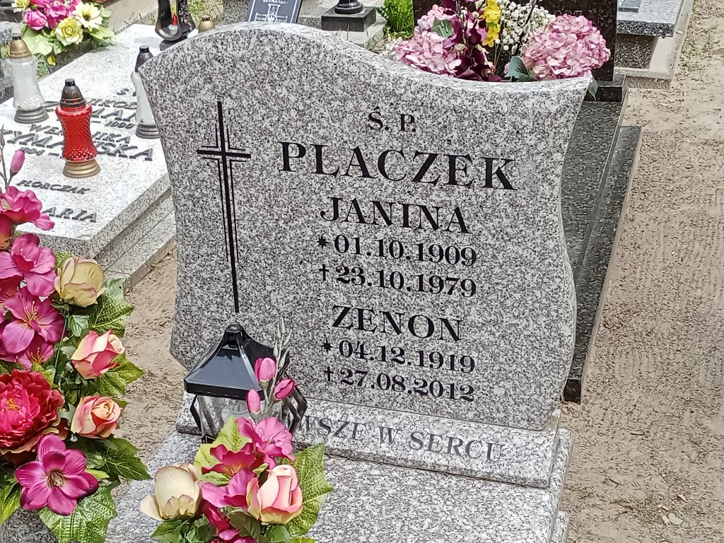 Janina Placzek 1909 Mosina - Grobonet - Wyszukiwarka osób pochowanych