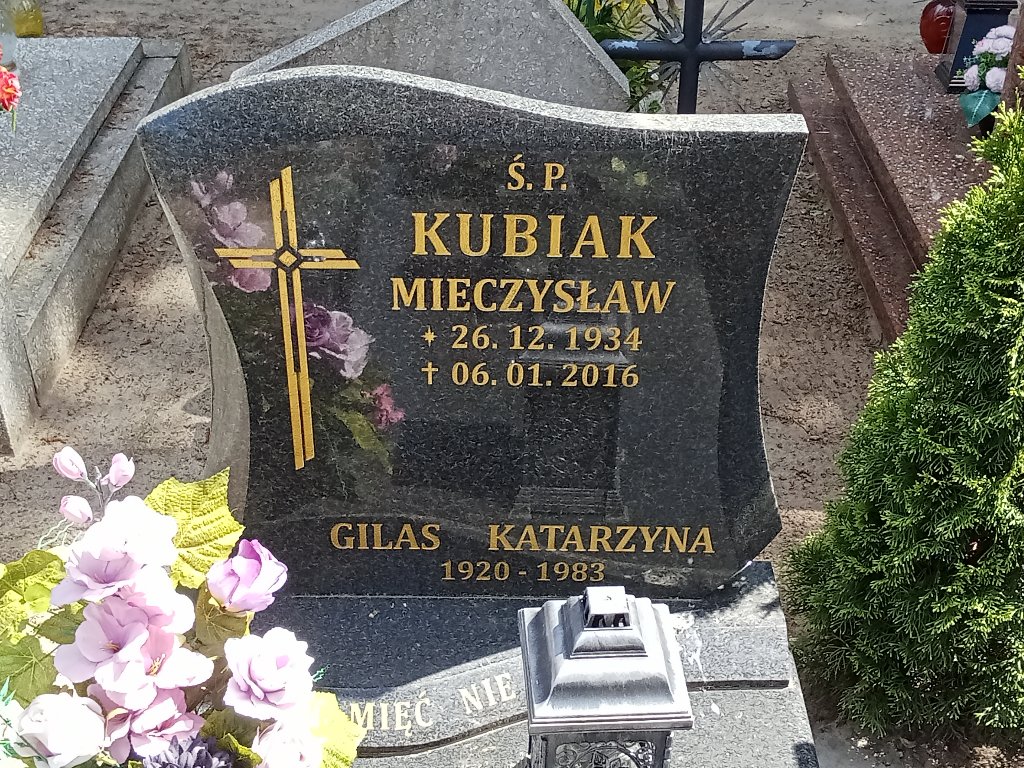 Mieczysław Kubiak 1934 Mosina - Grobonet - Wyszukiwarka osób pochowanych