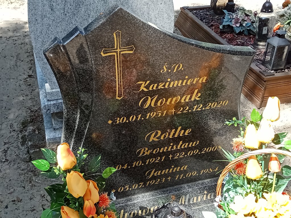 Grób Bronisław Rothe