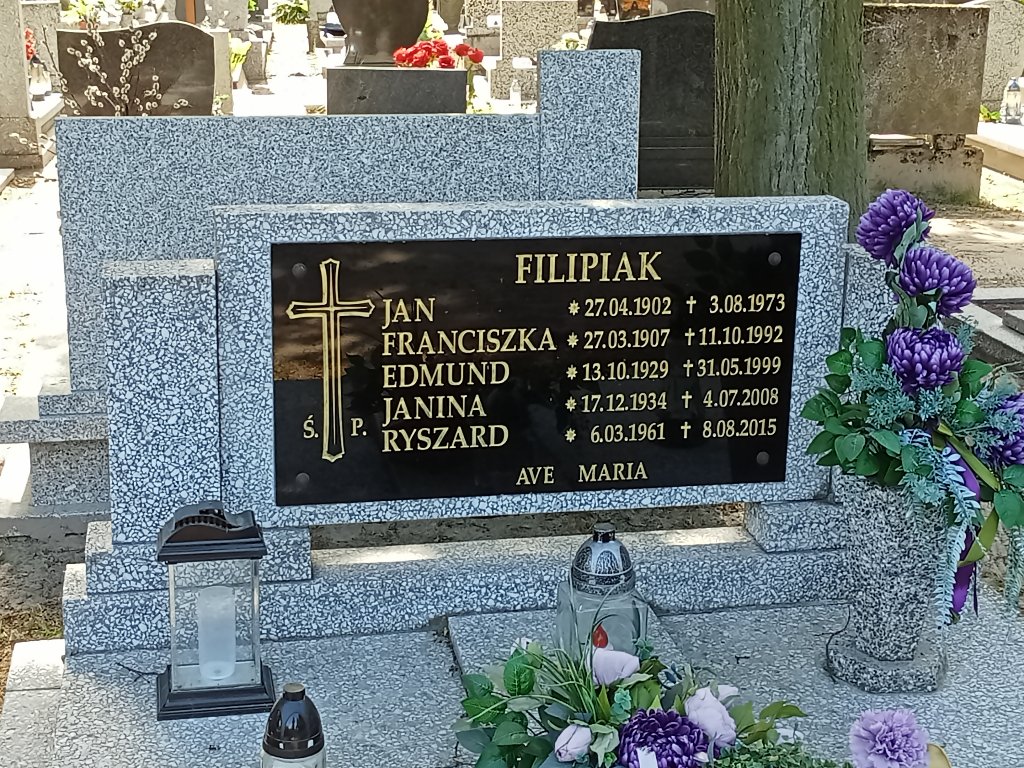 Edmund Filipiak 1929 Mosina - Grobonet - Wyszukiwarka osób pochowanych